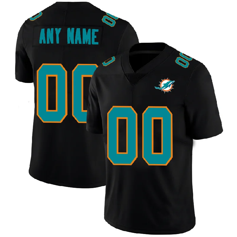 Custom M.Dolphins Football Jerseys Black American Stitched Name And Number Christmas Birthday Gift-NBA Chinese New Year Jerseys -