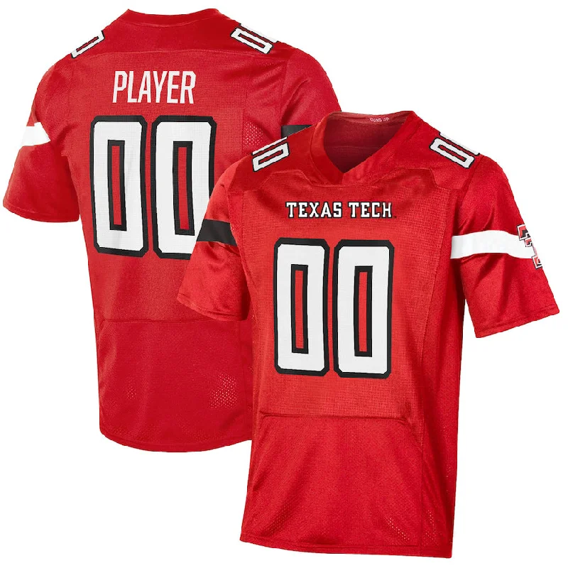 Custom T.Tech Red Raiders Under Armour Pick-A-Player NIL Replica Football Jersey Red Stitched American College Jerseys-NBA Classic Team Jerseys -