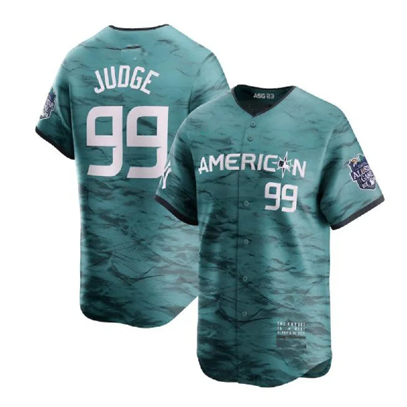 #99 Aaron Judge American League 2023 All-Star Game Limited Player Jersey - Teal Baseball Jerseys-NBA Player Name & Number Jerseys -