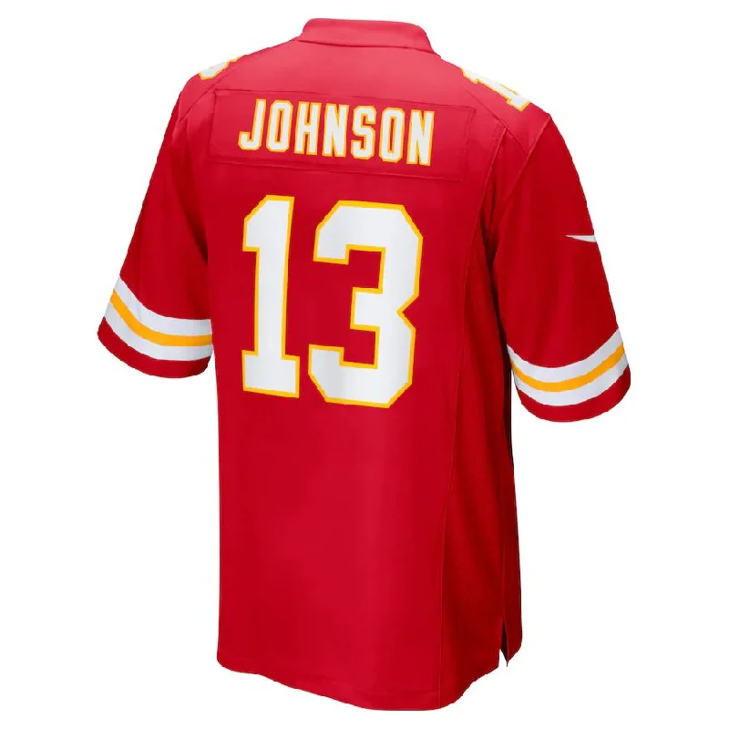 KC.Chiefs #13 Nazeeh Johnson Red Game Player Jersey Stitched American Football Jerseys-NFL Hall of Fame Jerseys -