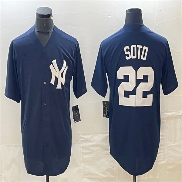 Los Angeles Dodgers #22 Juan Soto Navy Blue Home Authentic Patch Jersey Baseball Jerseys-NBA Player Name & Number Jerseys -