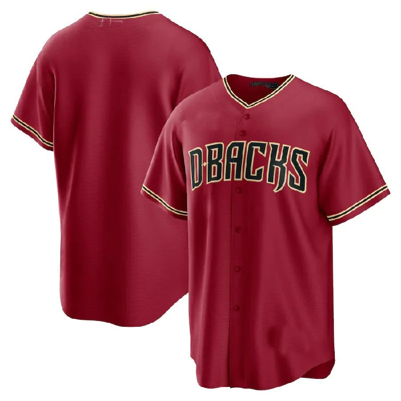 Arizona Diamondbacks Alternate Replica Team Jersey - Red Stitches Baseball Jerseys-NBA Team USA Jerseys -