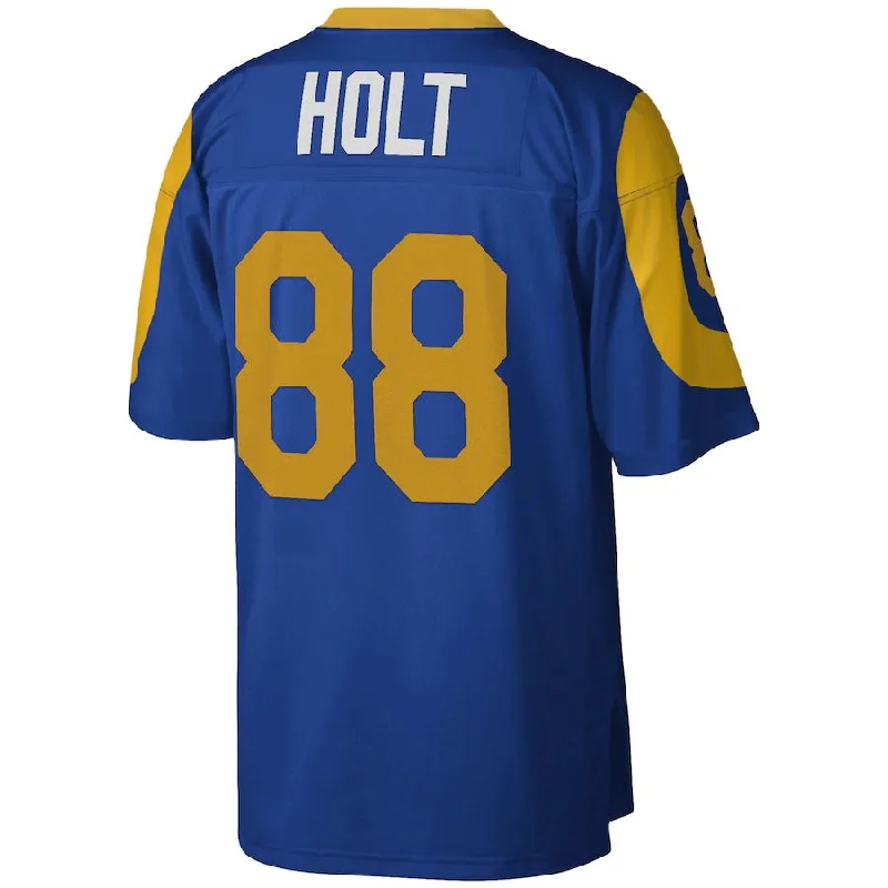 LA.Rams #88 Torry Holt Mitchell & Ness Royal 1999 Legacy Replica Jersey Stitched American Football Jerseys-NFL Hall of Fame Jerseys -