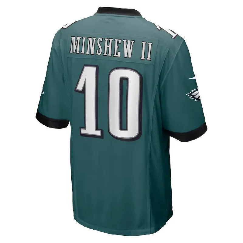 P.Eagles #10 Gardner Minshew II Midnight Green Game Player Jersey Stitched American Football Jerseys-NFL Custom Player Jerseys -