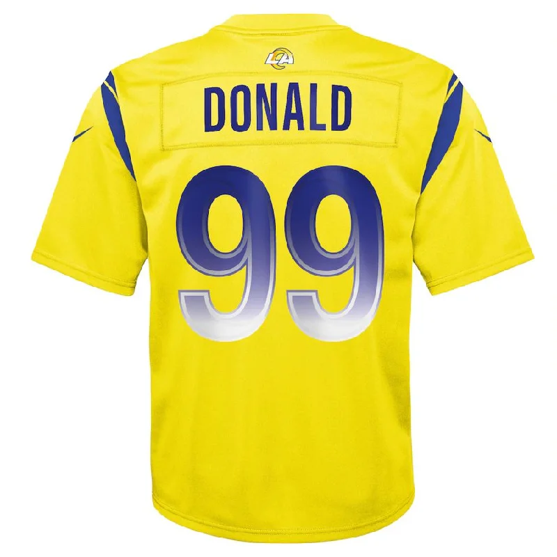 LA.Rams #99 Aaron Donald Gold Inverted Game Jersey Stitched American Football Jersey-NFL Limited Edition Jerseys -