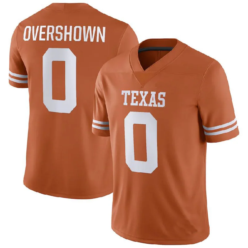 T.Longhorns #0 DeMarvion Overshown NIL Replica Football Jersey Orange Stitched American College Jerseys-NBA Short Sleeve Jerseys -