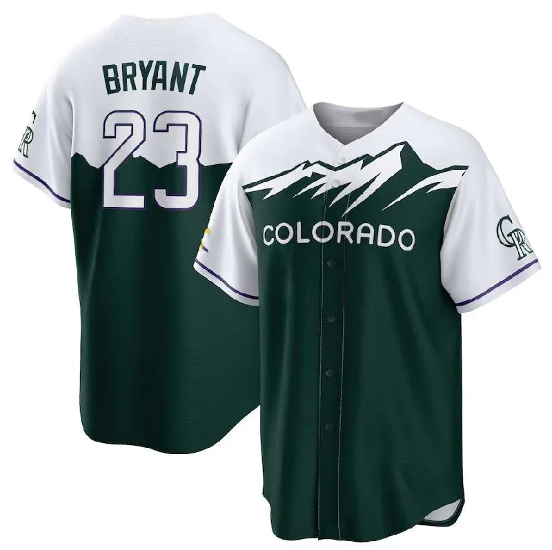 Colorado Rockies #23 Kris Bryant Green Home Replica Player Name Jersey Baseball Jerseys-NBA Authentic Player Jerseys -