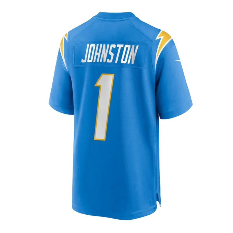 LA.Chargers #1 Quentin Johnston 2023 Draft First Round Pick Game Jersey - Powder Blue Stitched American Football Jerseys-NFL Sports Fan Jerseys -