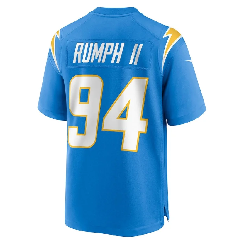 LA.Chargers #94 Chris Rumph II Powder Blue Game Jersey Stitched American Football Jerseys-NFL Collector’s Jerseys -