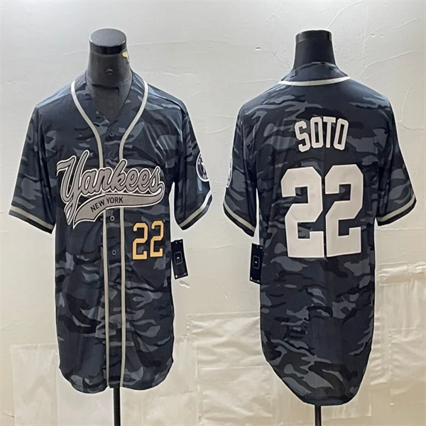 Los Angeles Dodgers #22 Juan Soto Grey Camo Home Authentic Patch Jersey Baseball Jerseys-NBA Adidas Basketball Jerseys -