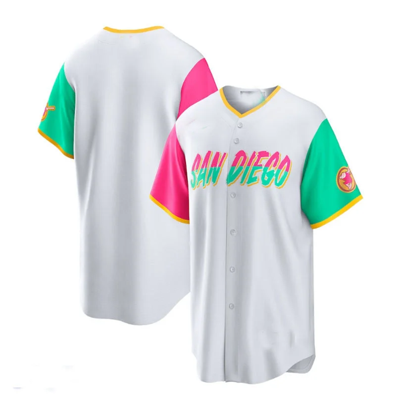 San Diego Padres 2022 City Connect Replica Team Jersey - White Baseball Jerseys-NBA Limited Edition Jerseys -