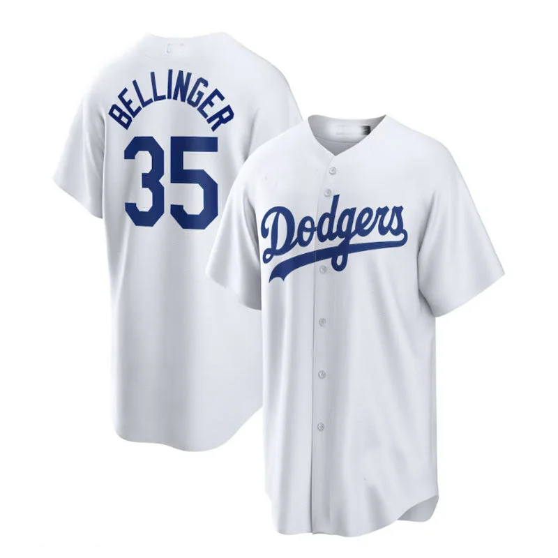 Los Angeles Dodgers #35 Cody Bellinger Cody Bellinger Home Replica Player Name Jersey - White Baseball Jerseys-NBA New Season Jerseys -