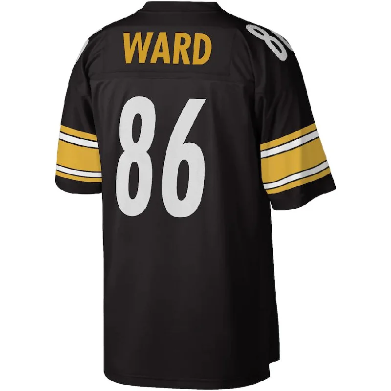 P.Steelers #86 Hines Ward Mitchell & Ness Black Legacy Replica Jersey Stitched American Football Jerseys-NFL Military Salute Jerseys -