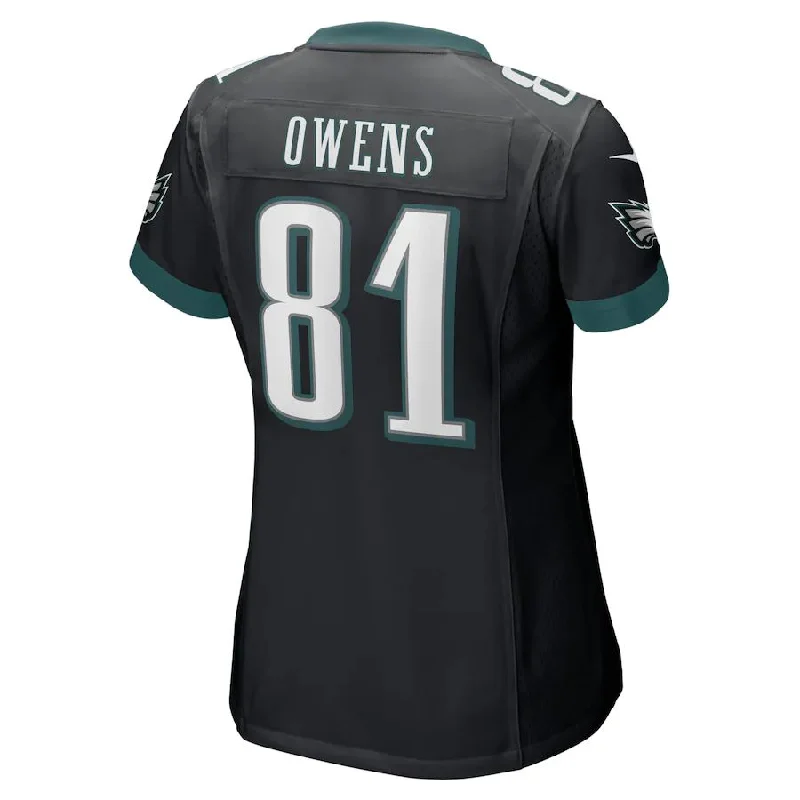 P.Eagles #81 Terrell Owens Black Retired Player Jersey Stitched American Football Jerseys-NFL Collector’s Jerseys -