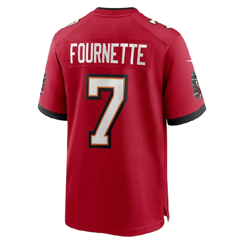 TB.Buccaneers #7 Leonard Fournette Red Game Player Jersey Stitched American Football Jerseys-NFL Autographed Jerseys -