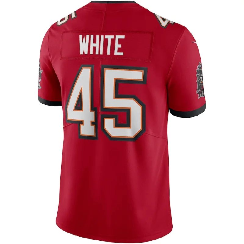 TB.Buccaneers #45 Devin White Red Vapor Limited Jersey Stitched American Football Jerseys-NFL Replica Team Jerseys -