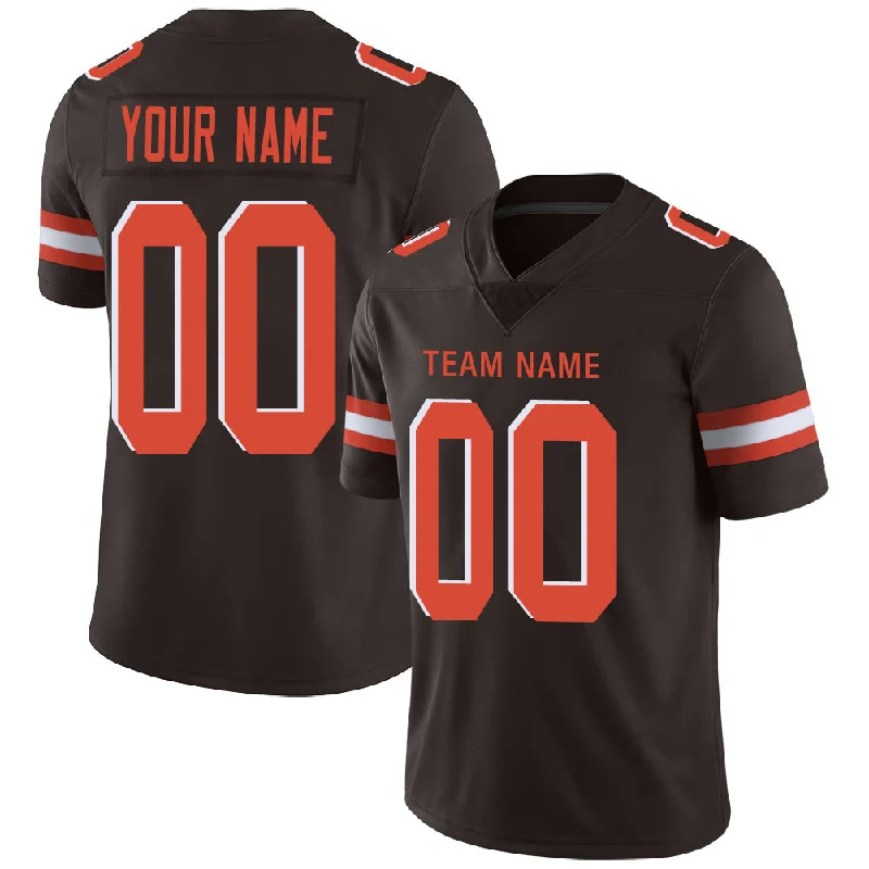 Custom C.Brown Stitched American Jerseys Personalize Birthday Gifts Brown Football Jerseys-NBA Playoff Edition Jerseys -