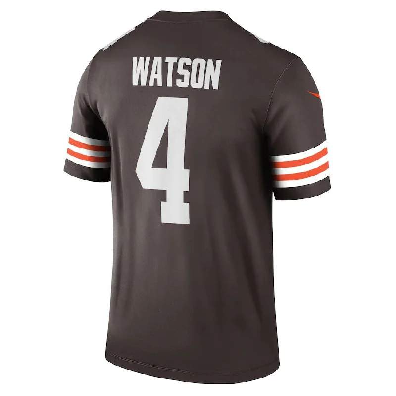 C.Browns #4 Deshaun Watson Brown Legend Jersey Stitched American Football Jerseys-NFL All-Star Game Jerseys -