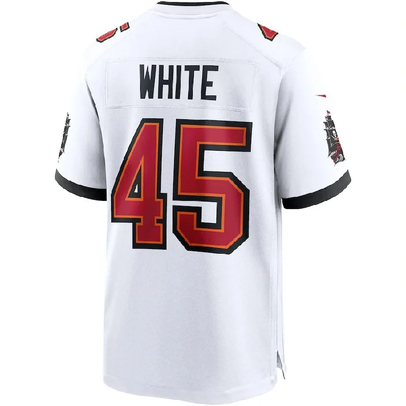 TB.Buccaneers #45 Devin White White Game Jersey Stitched American Football Jerseys-NFL 100th Anniversary Jerseys -