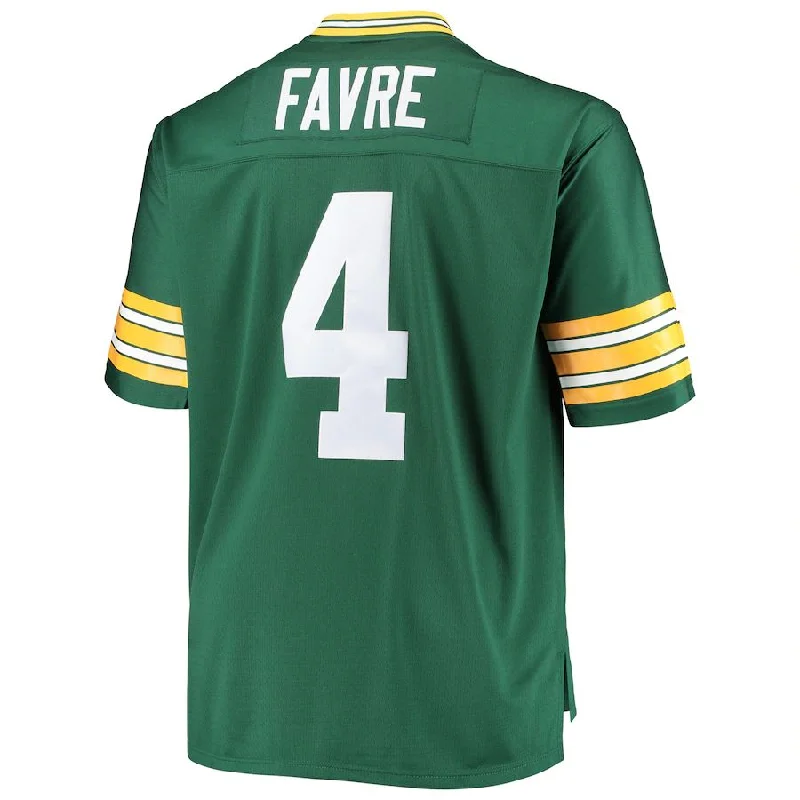 GB.Packers #4 Brett Favre Mitchell & Ness Green Big & Tall 1996 Retired Player Replica Jersey Stitched American Football Jerseys-NFL Special Edition Jerseys -