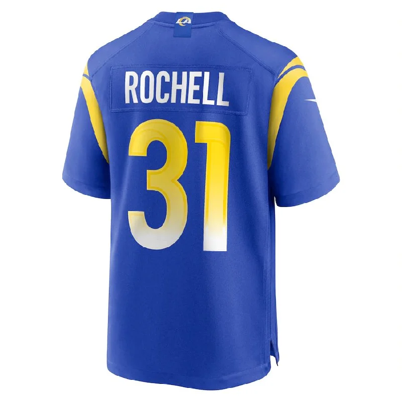 LA.Rams #31 Robert Rochell Royal Game Player Jersey Stitched American Football Jerseys-NFL Retro Team Jerseys -