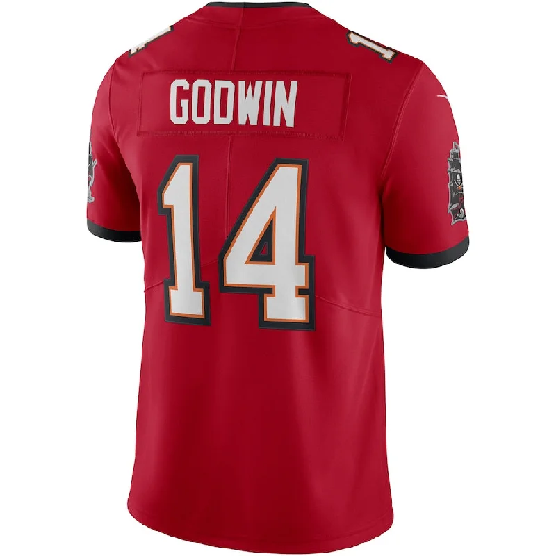 TB.Buccaneers #14 Chris Godwin Red Vapor Limited Jersey Stitched American Football Jerseys-NFL Vintage Football Jerseys -