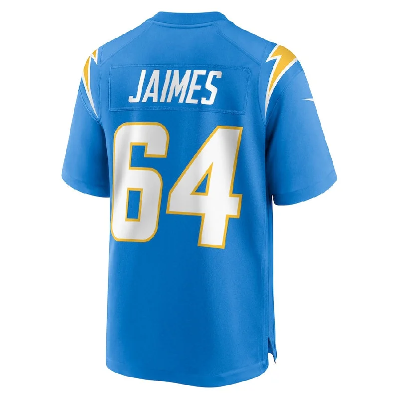 LA.Chargers #64 Brenden Jaimes Powder Blue Game Jersey Stitched American Football Jerseys-NFL Hall of Fame Jerseys -