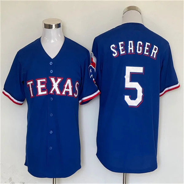 Los Angeles Dodgers #5 Corey Seager Royal Home Authentic Patch Jersey Baseball Jerseys-NBA Game-Worn Jerseys -