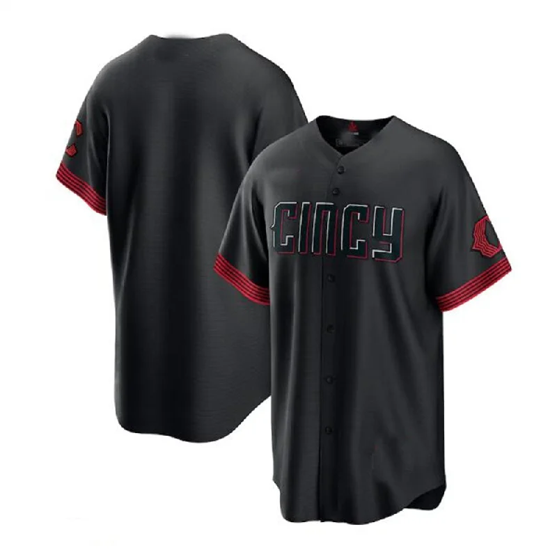 Cincinnati Reds 2023 City Connect Replica Jersey - Black Baseball Jerseys-NBA Summer League Jerseys -