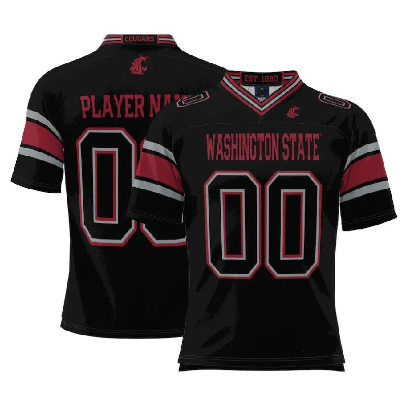 Custom W.State Cougars ProSphere NIL Pick-A-Player Football Jersey Black Stitched American College Jerseys-NBA Official Team Jerseys -