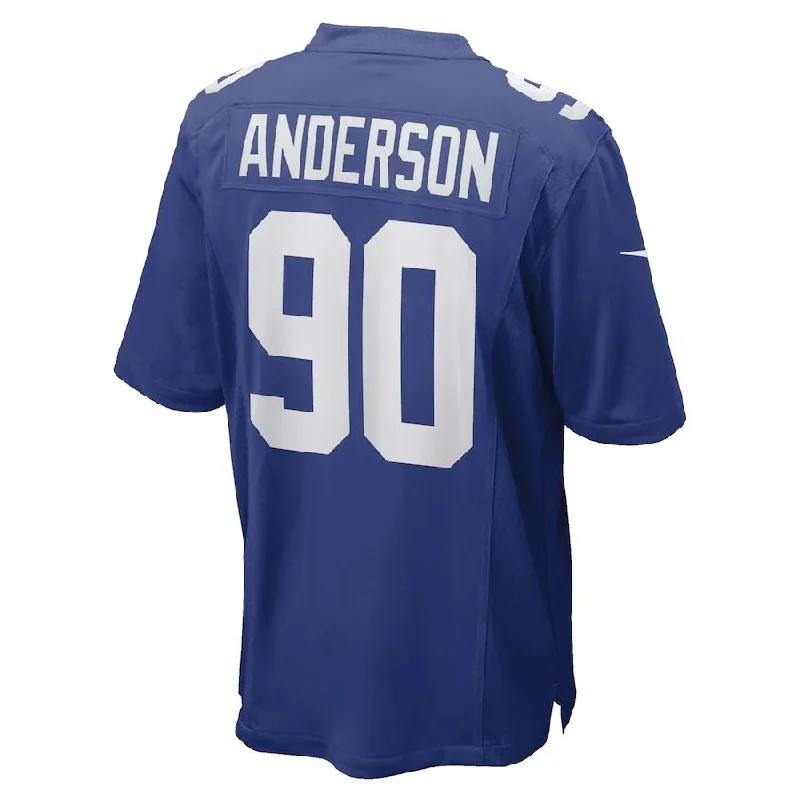 NY.Giants #90 Ryder Anderson Royal Game Player Jersey Stitched American Football Jerseys-NFL Pro Bowl Jerseys -