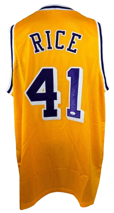 Glen Rice autographed signed jersey NBA Los Angeles Lakers JSA COA G-Money-NBA Special Edition Jerseys -