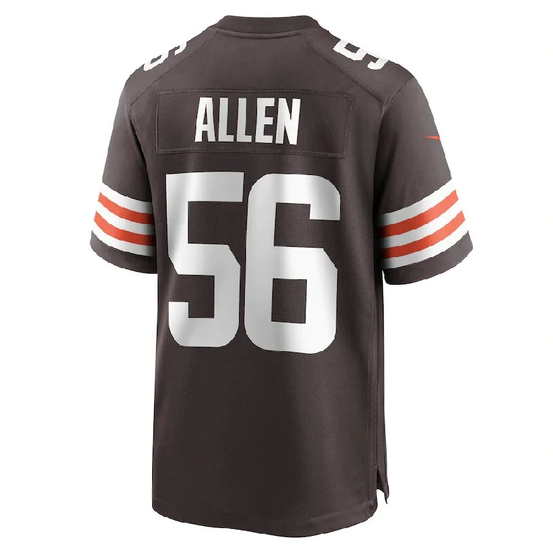 C.Browns #56 Dakota Allen Brown Game Player Jersey Stitched American Football Jerseys-NFL Limited Edition Jerseys -