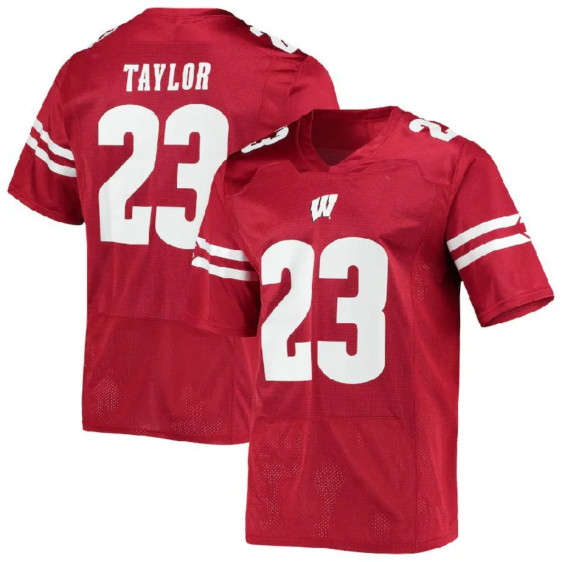 W.Badgers #23 Jonathan Taylor Under Armour Replica Alumni Jersey Red Stitched American College Jerseys-NBA Youth Player Jerseys -