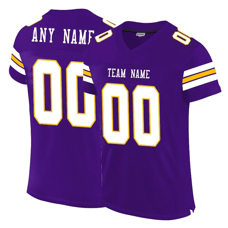 Custom MN.Vikings Football Jerseys for Personalize Sports Shirt Design Stitched Name And Number Birthday Gift-NBA Playoff Edition Jerseys -