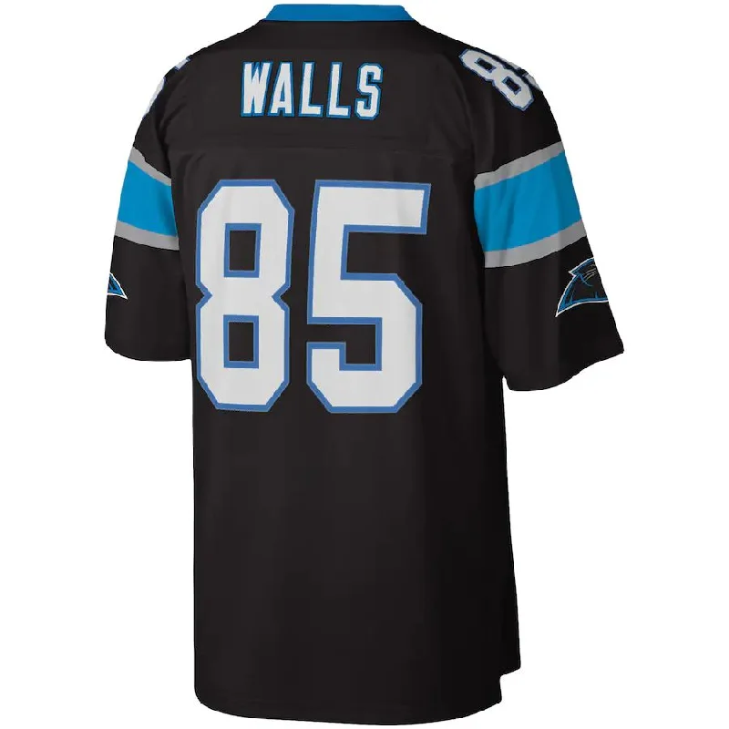 C.Panthers #85 Wesley Walls Mitchell & Ness Black 1996 Legacy Replica Jersey Stitched American Football Jerseys-NFL Color Rush Jerseys -