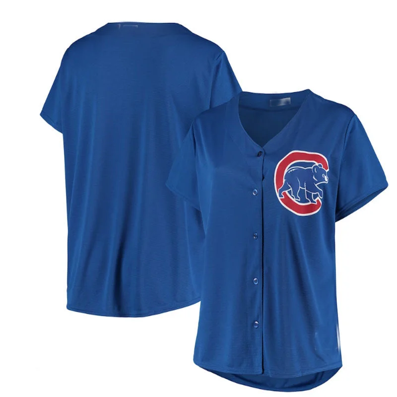 Chicago Cubs Plus Size Sanitized Replica Team Jersey - Royal Baseball Jerseys-NBA Replica Jerseys for Fans -