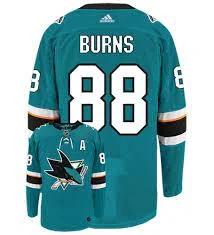 Burns #88 Sharks Jersey-NBA Vintage Team Jerseys -