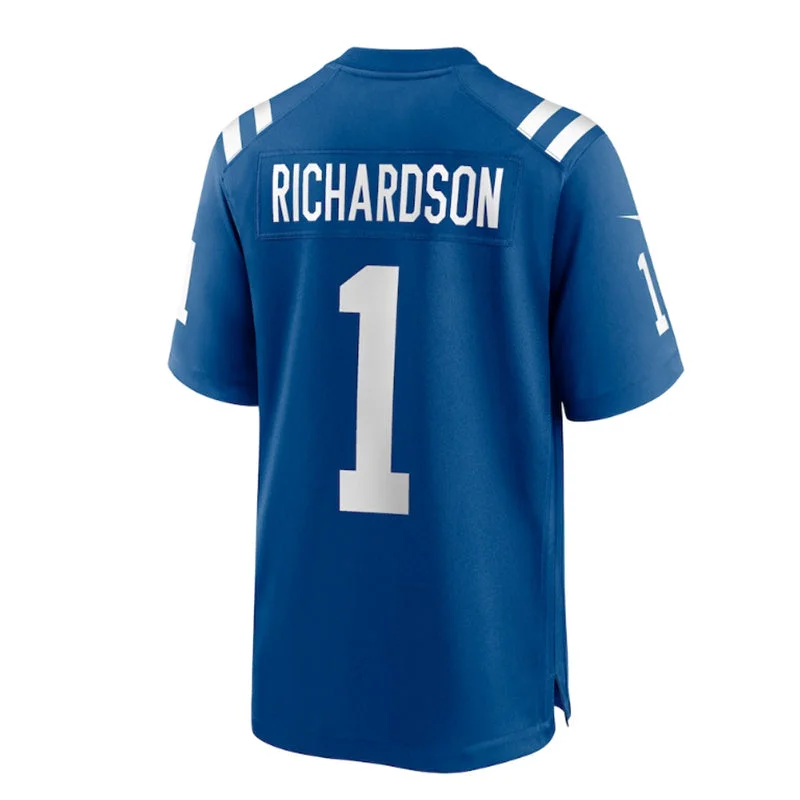 IN. Colts #1 Anthony Richardson 2023 Draft First Round Pick Game Jersey - Royal Stitched American Football Jerseys-NFL Game-Worn Jerseys -