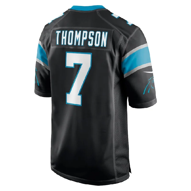 C.Panthers #7 Shaq Thompson Black Player Game Jersey Stitched American Football Jerseys-NFL College Throwback Jerseys -