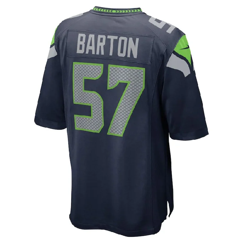 S.Seahawks #57 Cody Barton College Navy Game Jersey Stitched American Football Jerseys-NFL Youth Replica Jerseys -