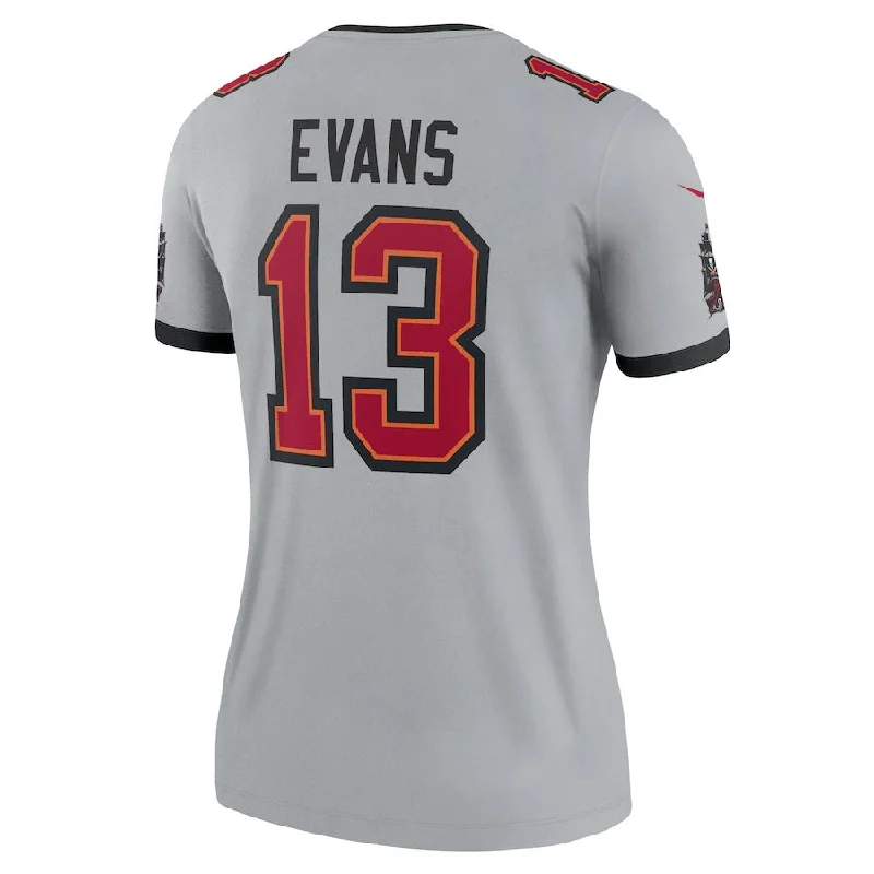 TB.Buccaneers #13 Mike Evans Gray Inverted Legend Jersey Stitched American Football Jerseys-NFL Lightweight Football Jerseys -