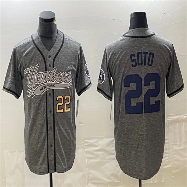 Los Angeles Dodgers #22 Juan Soto Grey Home Authentic Patch Jersey Baseball Jerseys-NBA Summer League Jerseys -