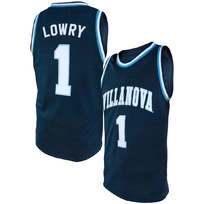 V.Wildcats #1 Kyle Lowry Original Retro Brand Alumni Basketball Jersey Navy Stitched American College Jerseys-NBA Celebrity Game Jerseys -