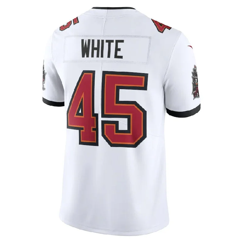 TB.Buccaneers #45 Devin White White Vapor Limited Player Jersey Stitched American Football Jerseys-NFL Stadium Jerseys -