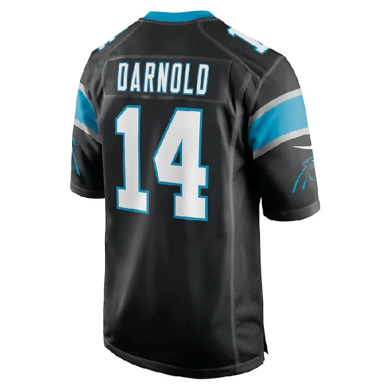 C.Panthers #14 Sam Darnold Black Game Player Jersey Stitched American Football Jerseys-NFL Authentic Football Jerseys -