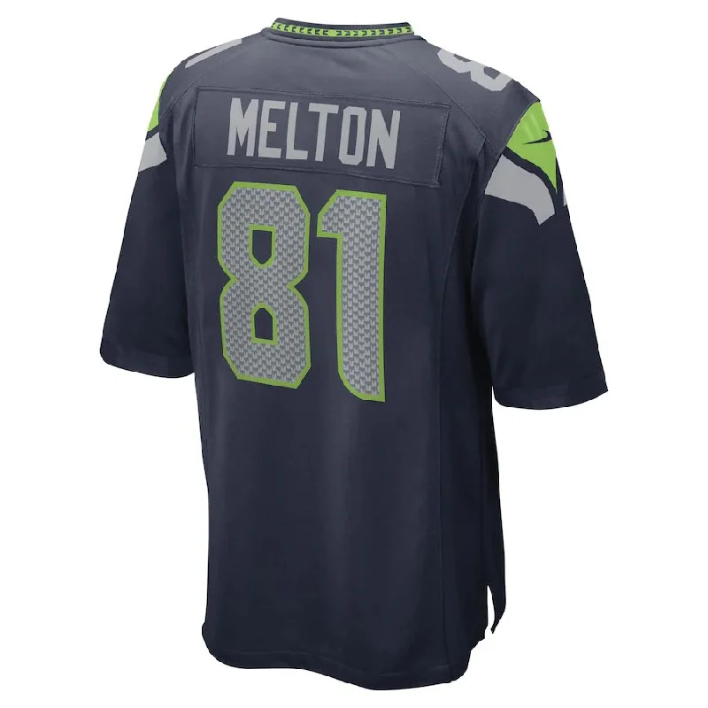 S.Seahawks #81 Bo Melton College Navy Game Player Jersey Stitched American Football Jerseys-NFL Home & Away Jerseys -