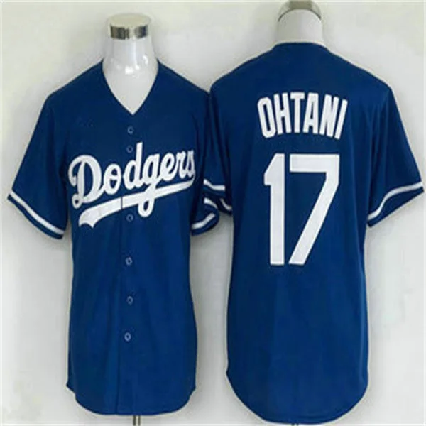 Los Angeles Dodgers #17 Shohei Ohtani Blue Home Authentic Patch Jersey Baseball Jerseys-NBA Collector’s Basketball Jerseys -