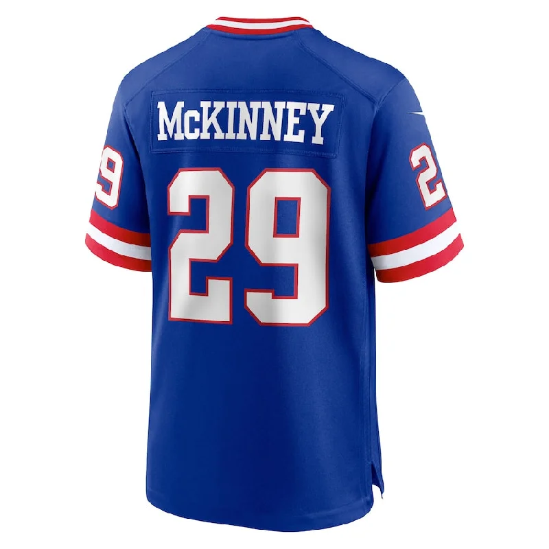 NY.Giants #29 Xavier McKinney Royal Classic Player Game Jersey Stitched American Football Jerseys-NFL New Season Jerseys -