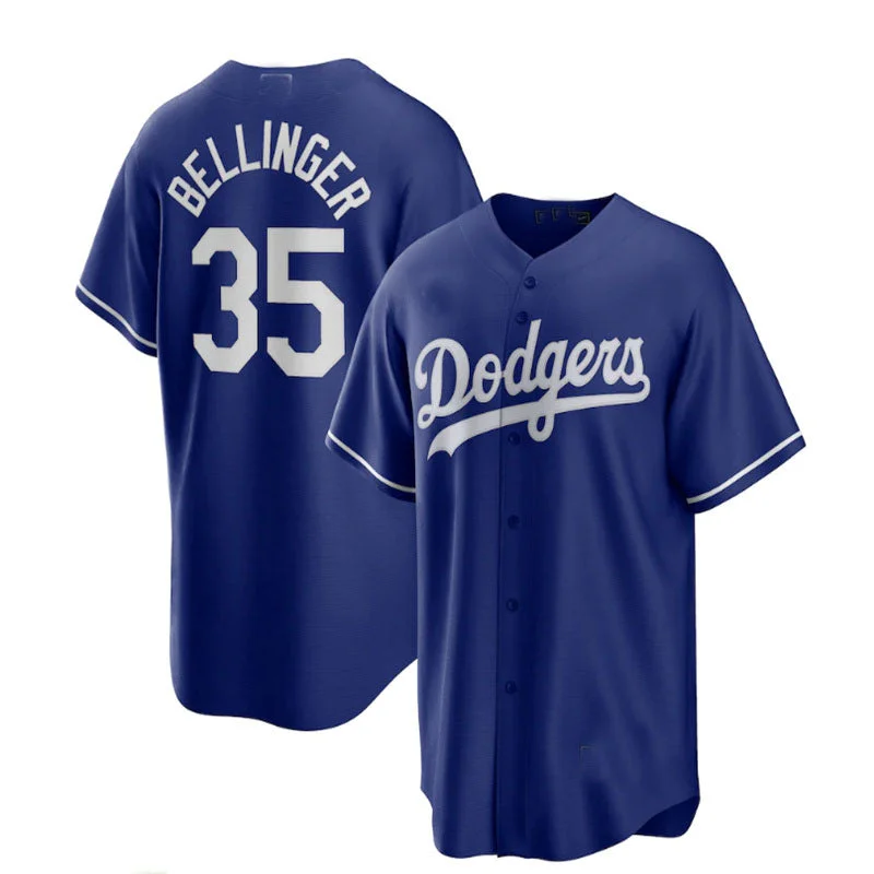 Los Angeles Dodgers #35 Cody Bellinger Alternate Replica Player Name Jersey - Royal Baseball Jerseys-NBA Big & Tall Jerseys -